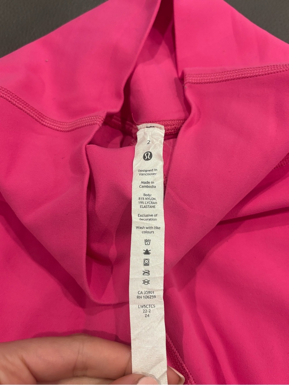 lululemon women’s align leggings 25” size 2 | sonic pink - Picture 5 of 5